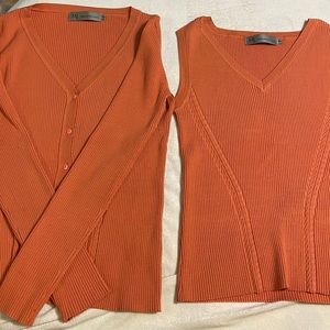 Melanie Lyne cardigan and tank set size medium